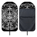 Black And White Maya Calendar Print Waterproof Car Seat Cover