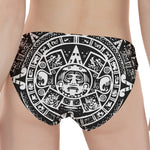 Black And White Maya Calendar Print Women's Panties
