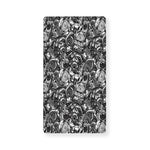 Black And White Mechanic Pattern Print Baby Crib Sheet
