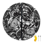 Black And White Mechanic Pattern Print Basketball