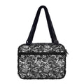 Black And White Mechanic Pattern Print Double Strap Bible Bag