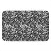 Black And White Mechanic Pattern Print Indoor Door Mat