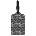 Black And White Mechanic Pattern Print Luggage Tag