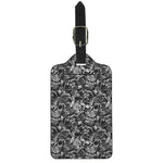 Black And White Mechanic Pattern Print Luggage Tag
