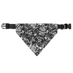 Black And White Mechanic Pattern Print Over The Collar Dog Bandana