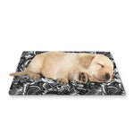 Black And White Mechanic Pattern Print Pet Cooling Mat Cover