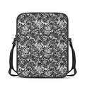 Black And White Mechanic Pattern Print Rectangular Crossbody Bag