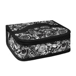 Black And White Mechanic Pattern Print Small Lunch Bag