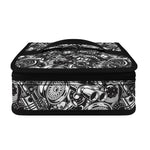 Black And White Mechanic Pattern Print Small Lunch Bag