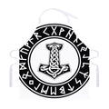 Black And White Mjolnir Print Adjustable Apron