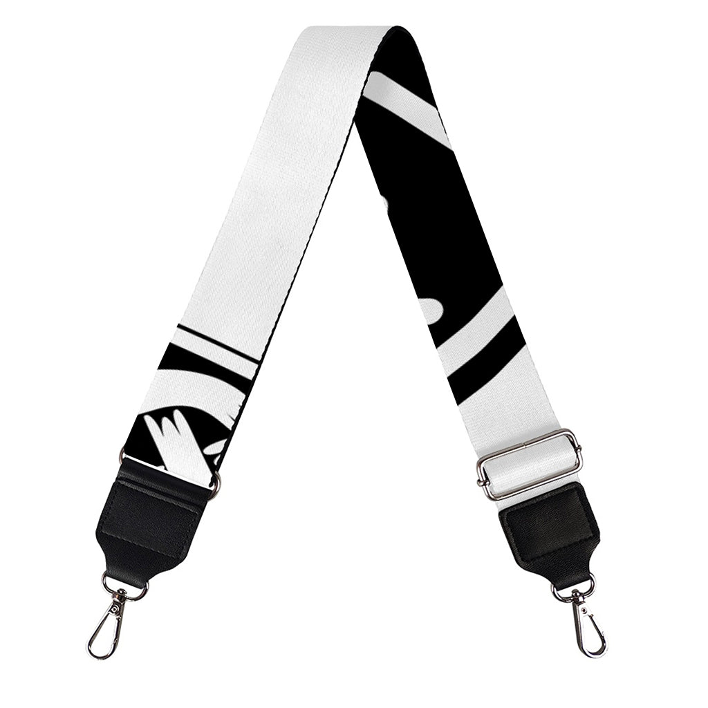 Black And White Mjolnir Print Bag Strap