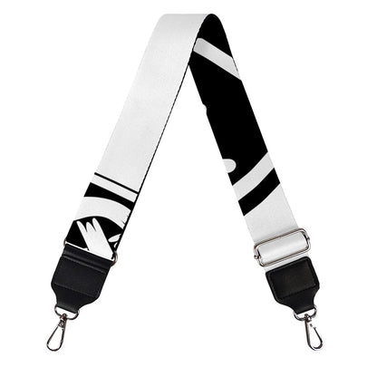 Black And White Mjolnir Print Bag Strap