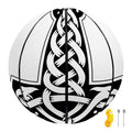 Black And White Mjolnir Print Basketball