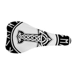 Black And White Mjolnir Print Bicycle Seat Cover
