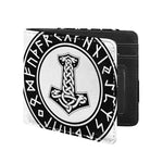 Black And White Mjolnir Print Bifold Wallet