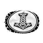 Black And White Mjolnir Print Car Side Mirror Covers