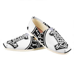 Black And White Mjolnir Print Casual Shoes
