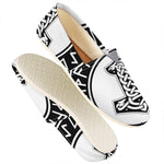 Black And White Mjolnir Print Casual Shoes
