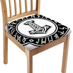 Black And White Mjolnir Print Chair Cushion Cover
