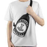 Black And White Mjolnir Print Chest Bag