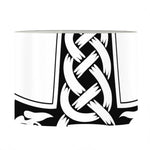 Black And White Mjolnir Print Drum Lamp Shade