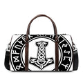 Black And White Mjolnir Print Duffel Bag