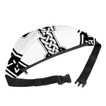 Black And White Mjolnir Print Fanny Pack