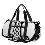 Black And White Mjolnir Print Gym Bag