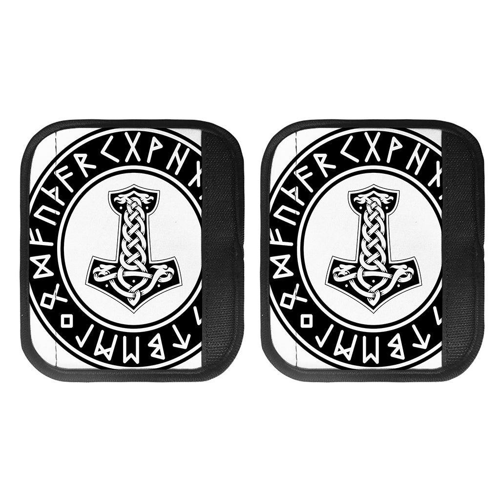 Black And White Mjolnir Print Handle Covers