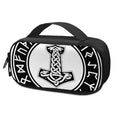Black And White Mjolnir Print Portable Cooler Travel Case