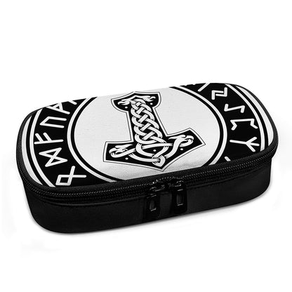 Black And White Mjolnir Print Insulin Cooler Travel Case