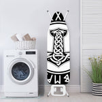Black And White Mjolnir Print Ironing Board Cover