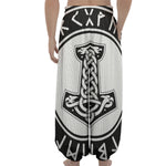 Black And White Mjolnir Print Lantern Pants
