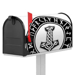 Black And White Mjolnir Print Mailbox Cover