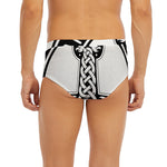 Black And White Mjolnir Print Men's Briefs