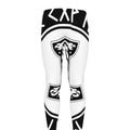 Black And White Mjolnir Print Men's Leggings