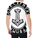 Black And White Mjolnir Print Men's Shirt