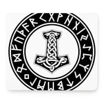 Black And White Mjolnir Print Mouse Pad