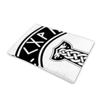 Black And White Mjolnir Print Pet Cooling Mat Cover