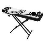 Black And White Mjolnir Print Piano Keyboard Cover