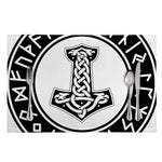 Black And White Mjolnir Print Placemat