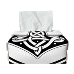 Black And White Mjolnir Print Rectangle Tissue Box Cover