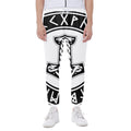 Black And White Mjolnir Print Joggers