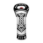 Black And White Mjolnir Print Single Neoprene Wine Tote