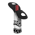 Black And White Mjolnir Print Single Neoprene Wine Tote
