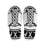 Black And White Mjolnir Print Slippers