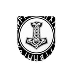 Black And White Mjolnir Print Toilet Lid Cover