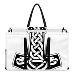 Black And White Mjolnir Print Utility Tote Bag
