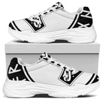 Black And White Mjolnir Print White Chunky Shoes