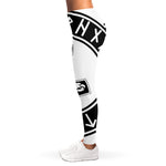 Black And White Mjolnir Print Women's Leggings
